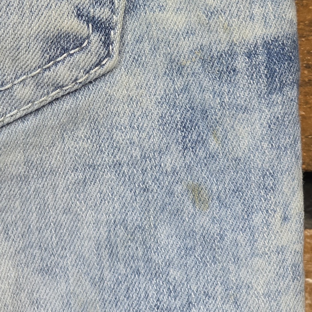 Southpole Mens 32x32 Work Jeans Skinny Moto Ribbed Acid Wash Distressed FLAW - Picture 9 of 16